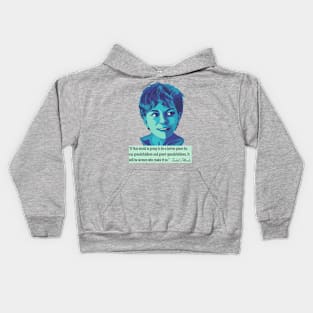 Isabel Allende Portrait and Quote Kids Hoodie